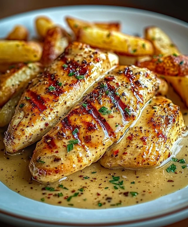 Hähnchenfilet Knoblauchsauce
