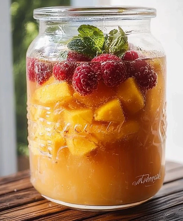 Mango Maracuja Himbeer Bowle