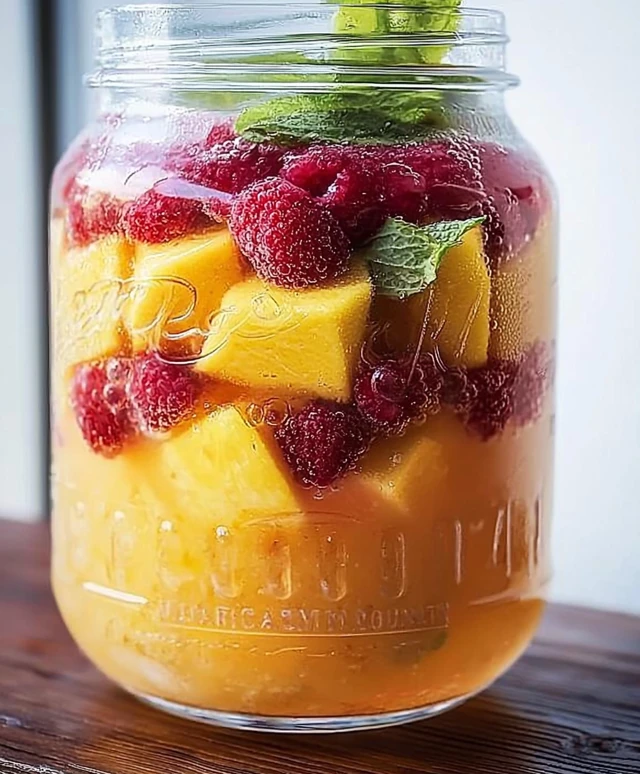 Mango Maracuja Himbeer Bowle