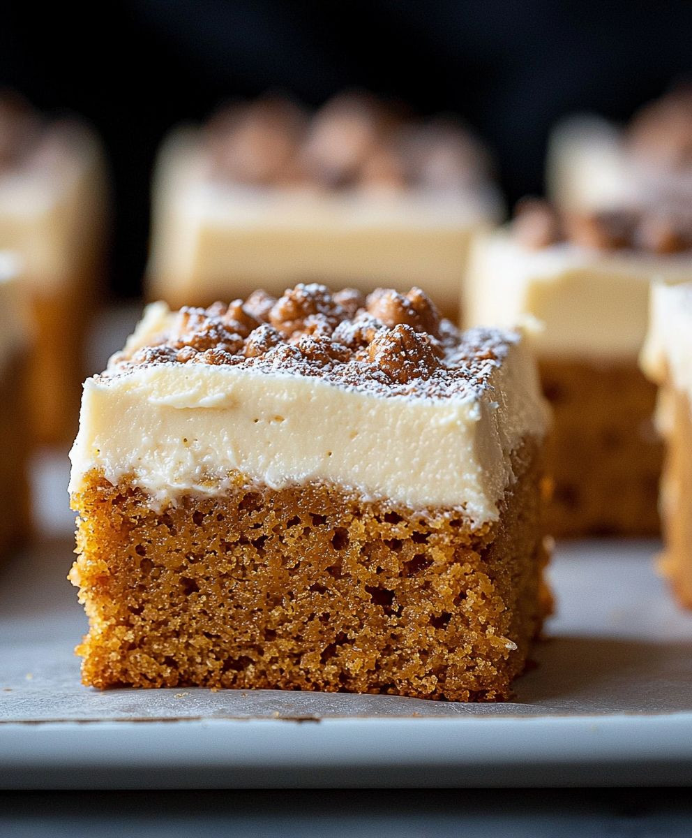 Kürbisriegel mit Zuckerguss