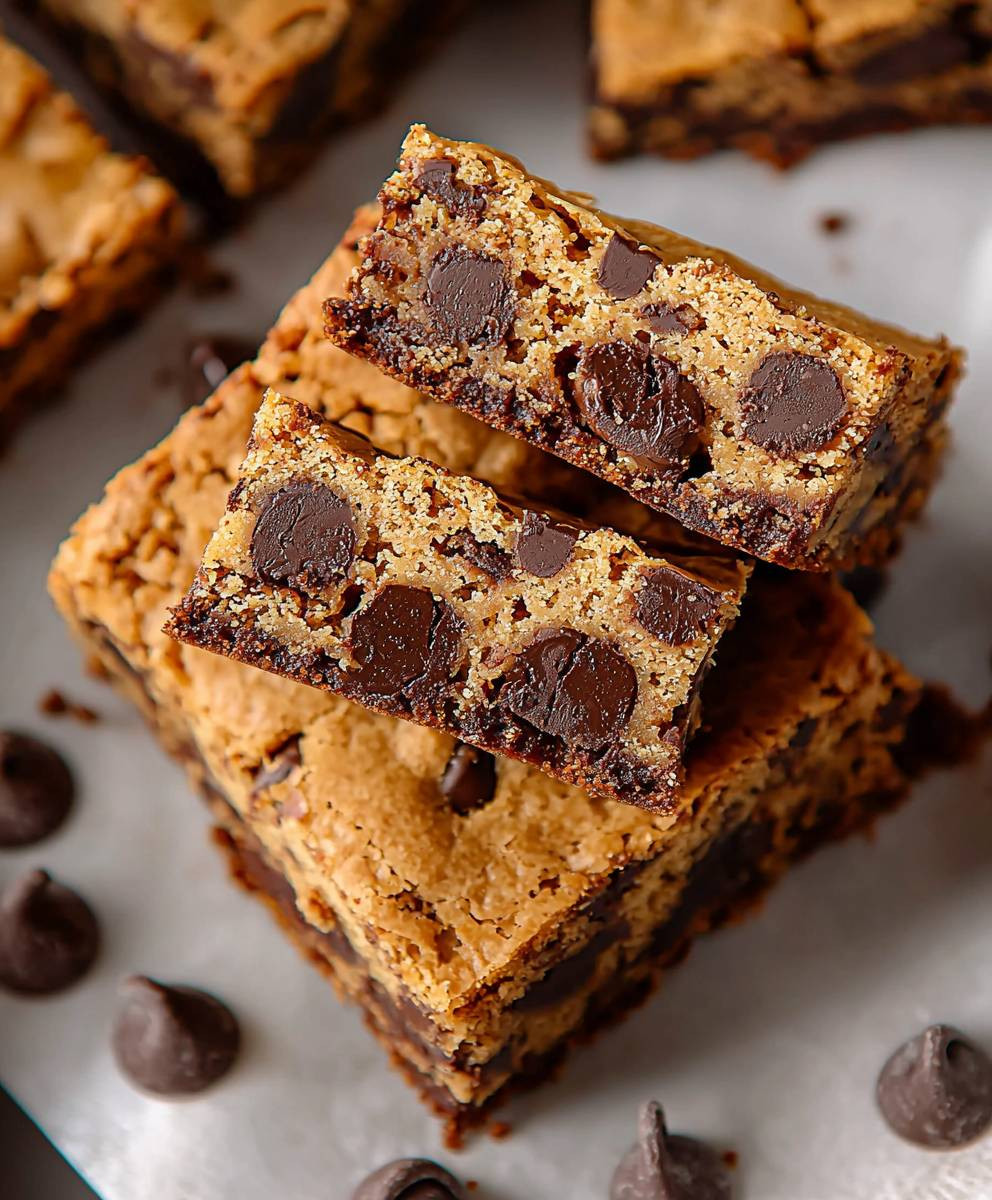 Schokoladenkeksriegel Blondies