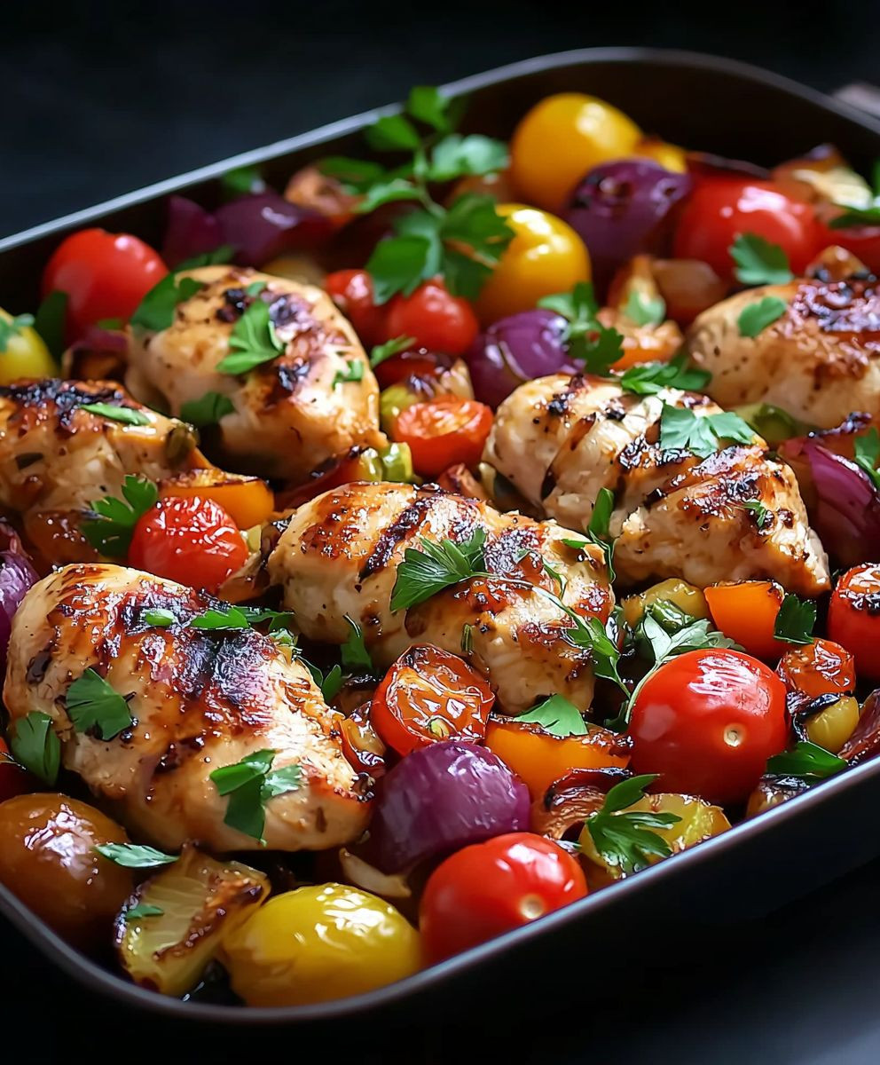 Hähnchen Gemüse Pfanne