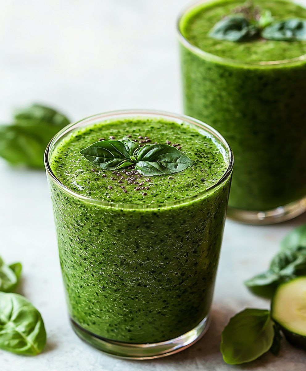 Veganer grüner Smoothie
