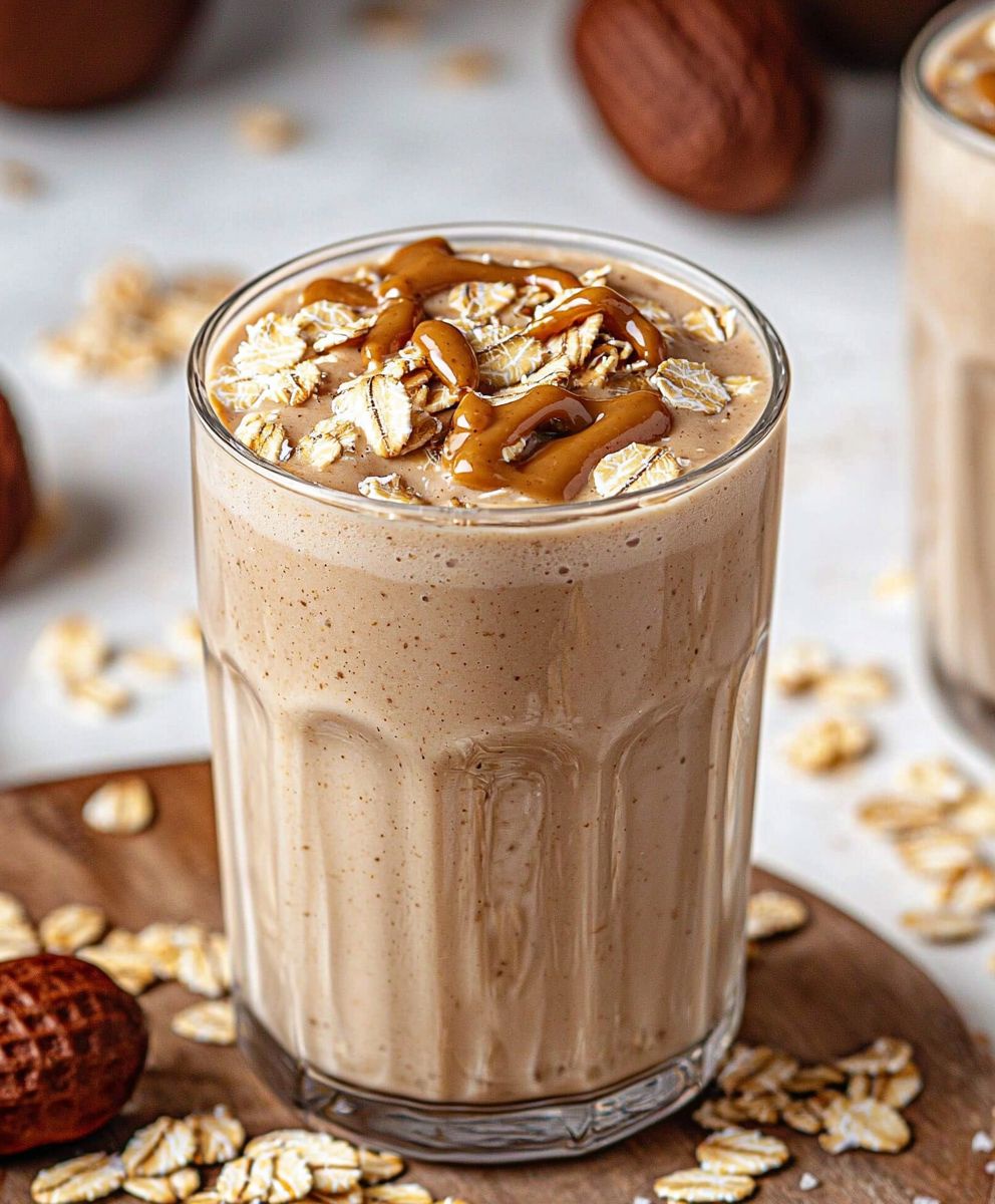 Haferkeks Shake Erdnussbutter